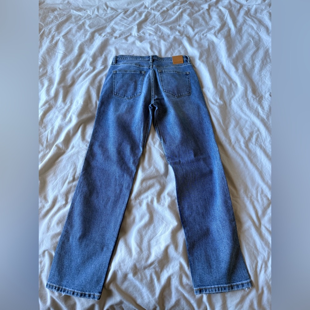 DUER Midweight Denim High Rise Straight Jean - Vintage Wash - Picture 5 of 6